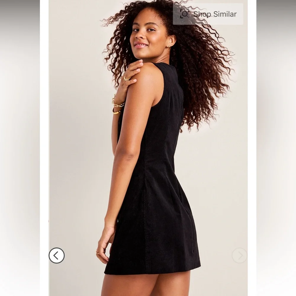 Francesca's Collections Suzanne corduroy button up mini dress - Picture 7 of 7